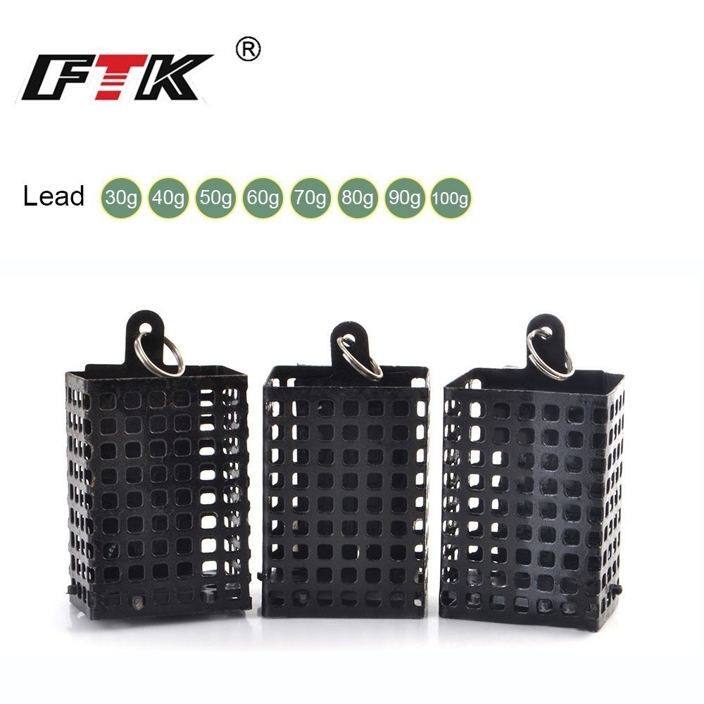 Freshwater Fishing Kit - Wadah Umpan Bentuk Persegi Bahan Kawat