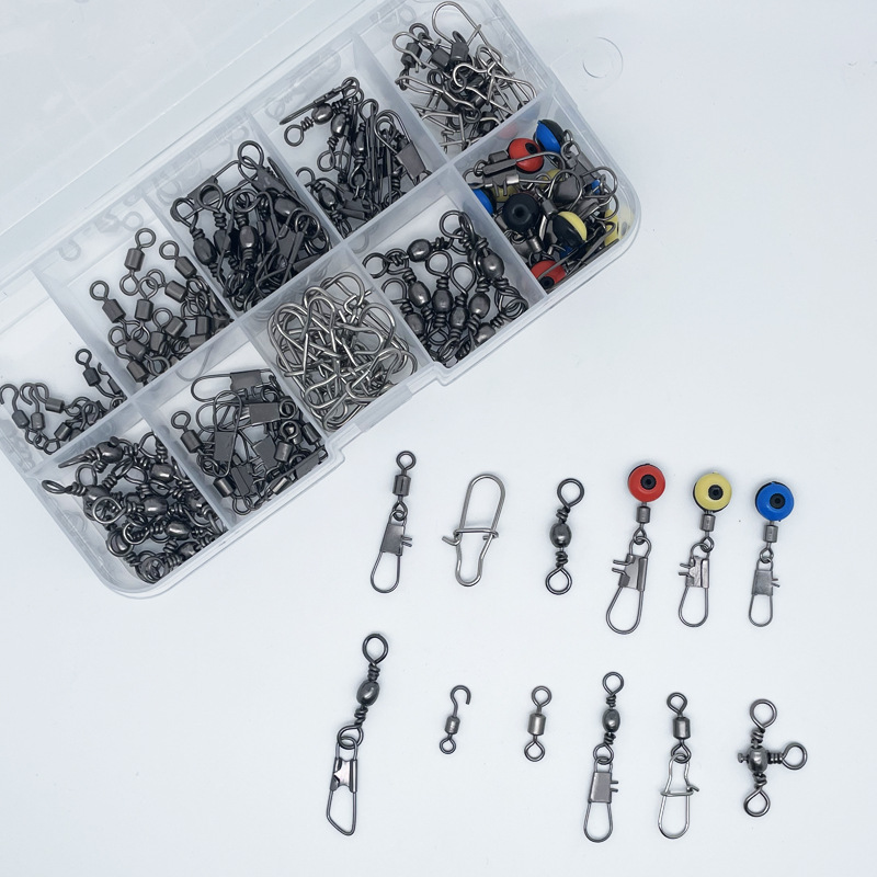 115pcs Kit Konektor Swivel Pan - Freshwater Fishing Kit ulasan dan harga